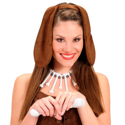 Psie uši na dlhom čelenke